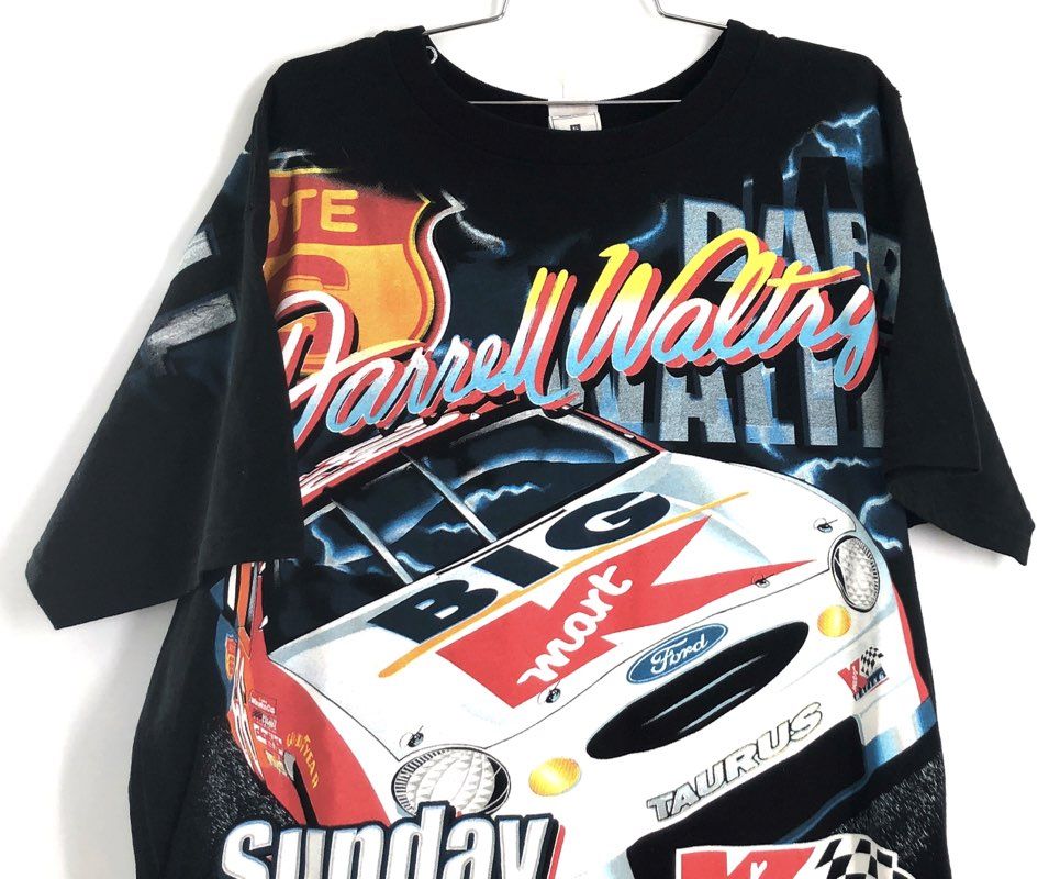 Vintage 2000 Darrell Waltrip #66 Kmart Racing NASCAR T-Shirt Double Stitch XL