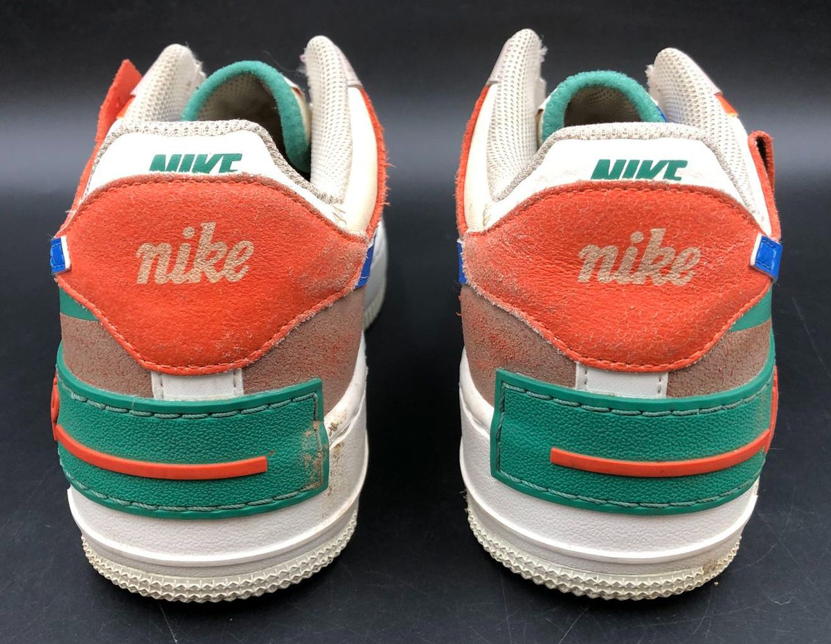 Nike Air Force 1 Shadow Women's Blue/Green/White/Beige Sneakers - Size 8 (+COA)