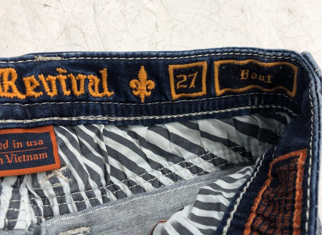 Rock Revival Women's Blue Brunella Denim Boot Cut Jeans - Size 27