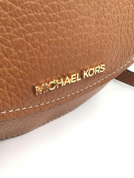 Michael Kors Brown Pebbled Leather 'Jet Set Charm' Crossbody Bag (+COA)