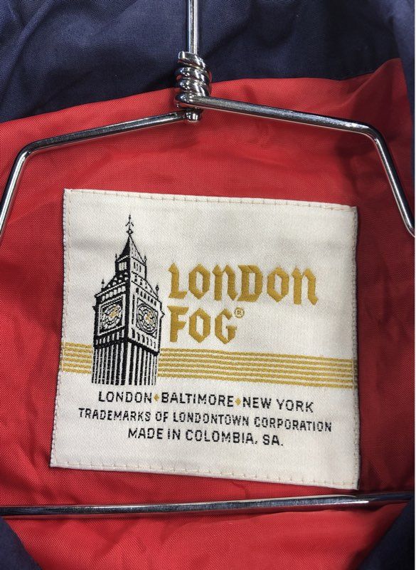 London Fog Men's Red Windbreaker Jacket - Size XL