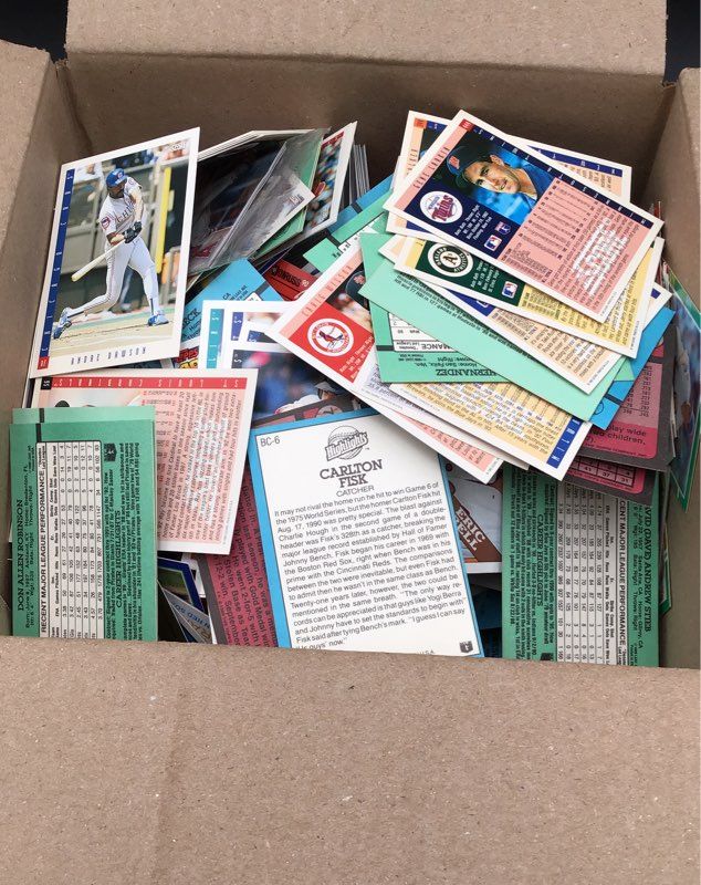 6.5 Lbs. Lot Of Baseball MLB Cards. Medium Box, Unsorted