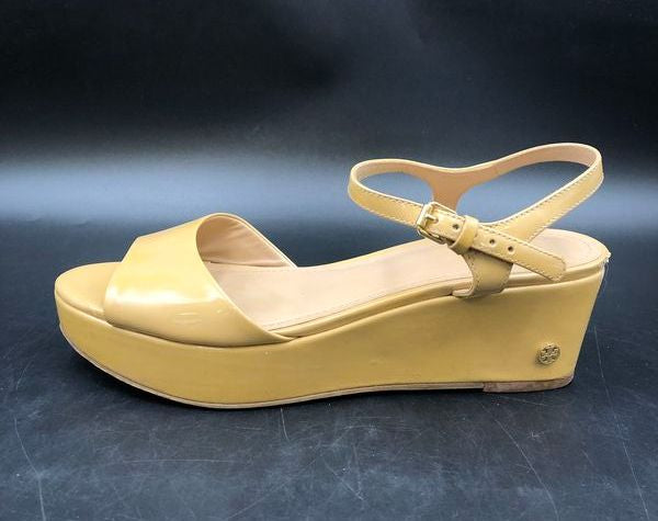 Tory Burch Women's Tan Patent Leather Sandals-Size: 8M (+COA)