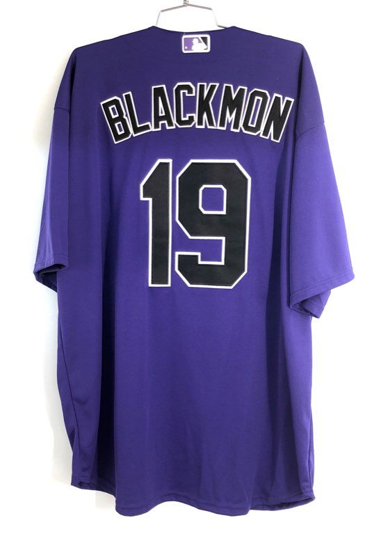 Nike Men's Colorado Rockies Charlie Blackmon #19 Purple Baseball Jersey Sz XXL