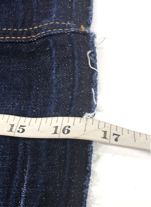 7 For All Mankind Women's Dark Wash Distressed Raw Hem Denim Mini Skirt Sz 25