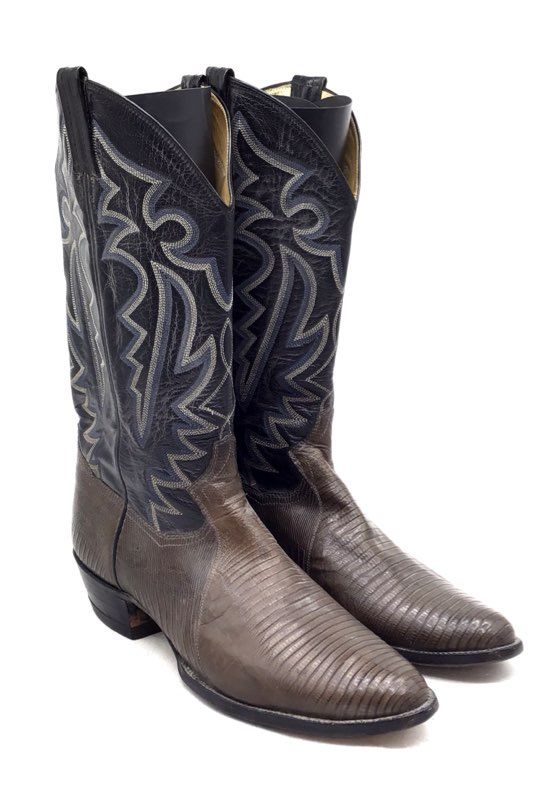 Panhandle Men's Black Brown Western Boots - Size 7.5D
