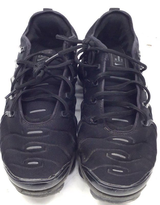 Nike Air VaporMax Plus Triple Black Men's Sneakers Size 11.5 924453-004