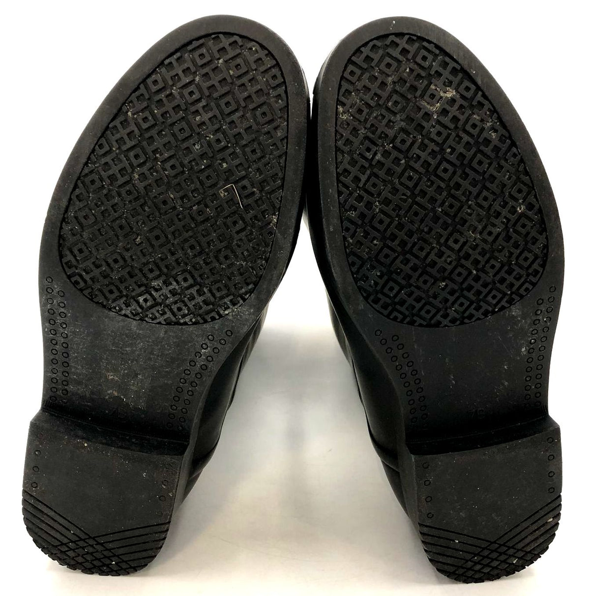 Tory Burch Women's Black Rubber/Leather Rain Boots w/ Logo Detail - Sz 7B (+COA)