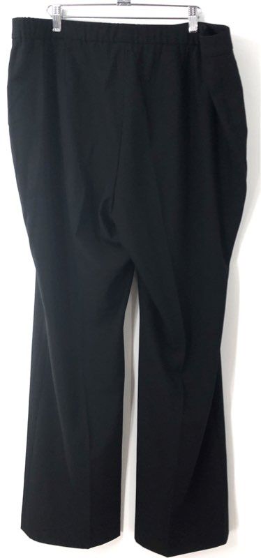 Talbots Women's Black Wide Leg Pull On Dress Pants Trousers 18W NWT