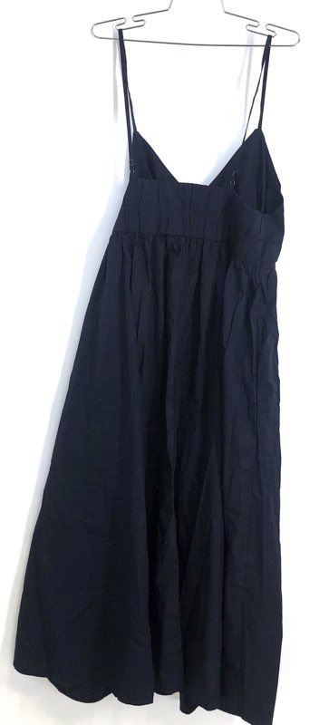 Banana Republic Women's Navy Blue Spaghetti Strap V-Neck Poplin Dress NWT XL