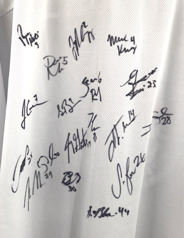 Coyote Promotions Pensacola Ice Flyers Signed Hockey Jersey Presidents Cup Small