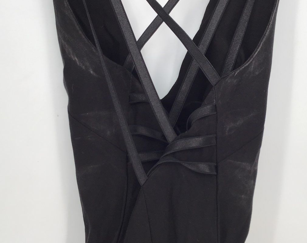 NWT Vesper Women&#39;s Black Sleeveless V-Neck Maxi Dress - Size 10