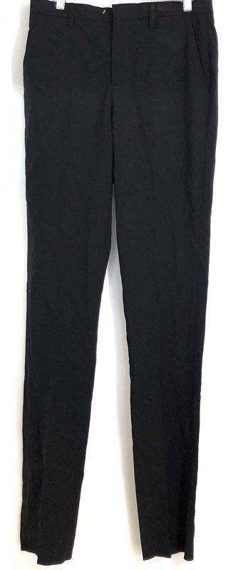 Coach 1941 Men's Black Wool Blend Slim Fit Dress Trousers Portugal Size 30