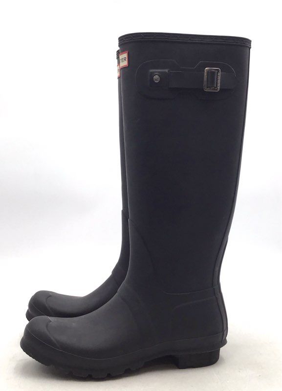 Hunter Women&#39;s Black Rain Boots - Size 10