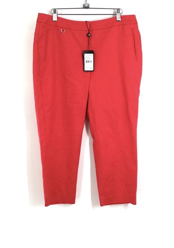 NWT Adrianna Papell Women&#39;s Red Capri Pants - Size 12