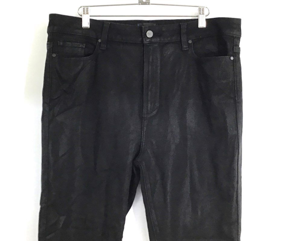 Paige Women's Margot Ankle High Rise Skinny Jeans Black Stretch Size 33