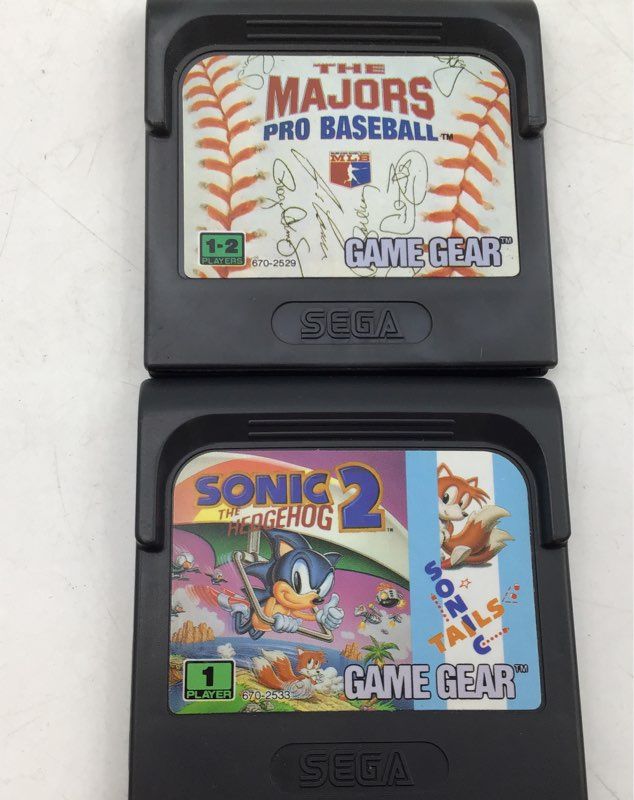 Sega Game Gear The Majors Pro Baseball, Streets Of Flage &amp; More Games Mixed Lot