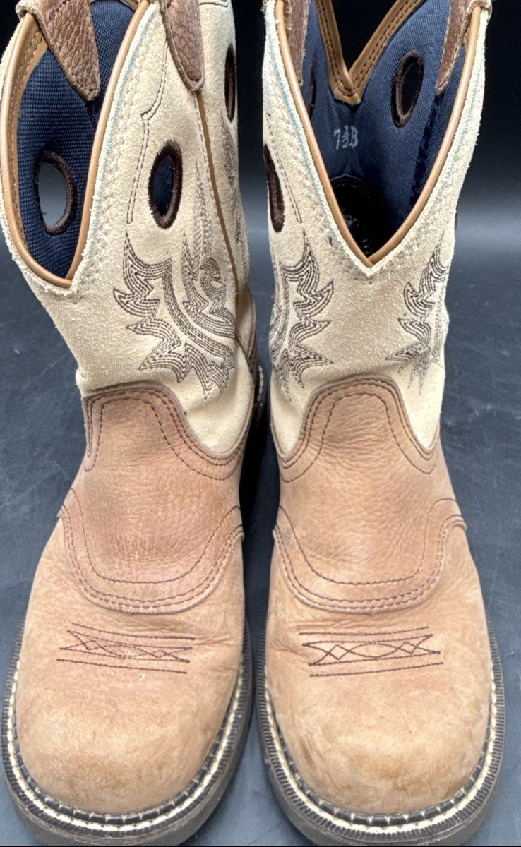 Ariat Anthem 10023031 Brown Tan Leather Western Cowgirl Boots Womens Size 7.5B