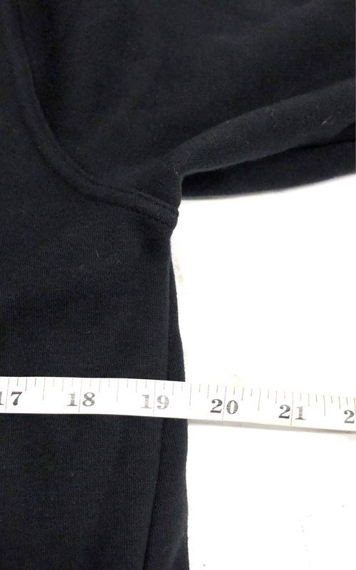 Athleta Women's Black Fleece Funnel Neck Sweatshirt Tunic Dress Pockets Sz SP
