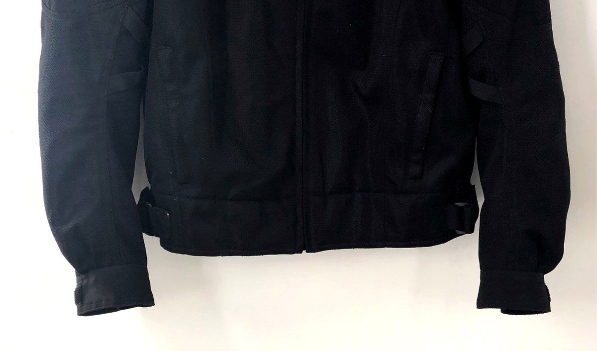 Firstgear Men's Black Mesh Motorcycle Riding Jacket Armored Size L