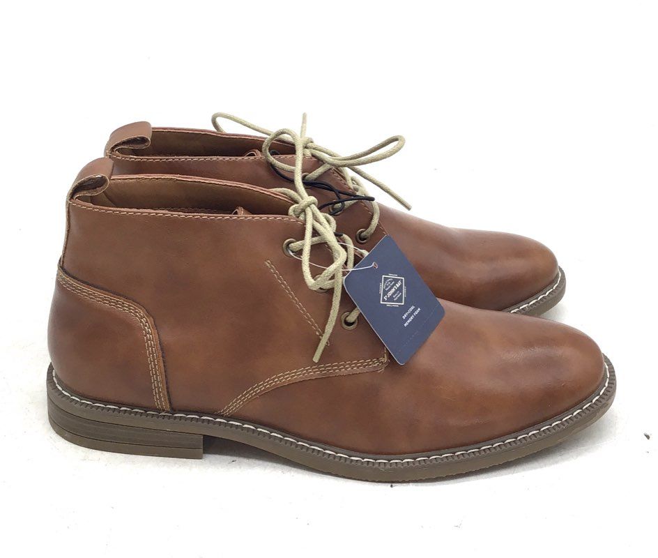 NWT St. John's Bay Men's Cognac Brown Chukka Boots - Size 8.5M