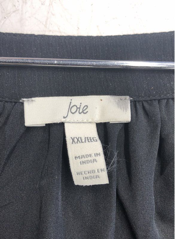 NWT Joie Women's Caviar Black Long Sleeve Short Mini Dress Size 2XL