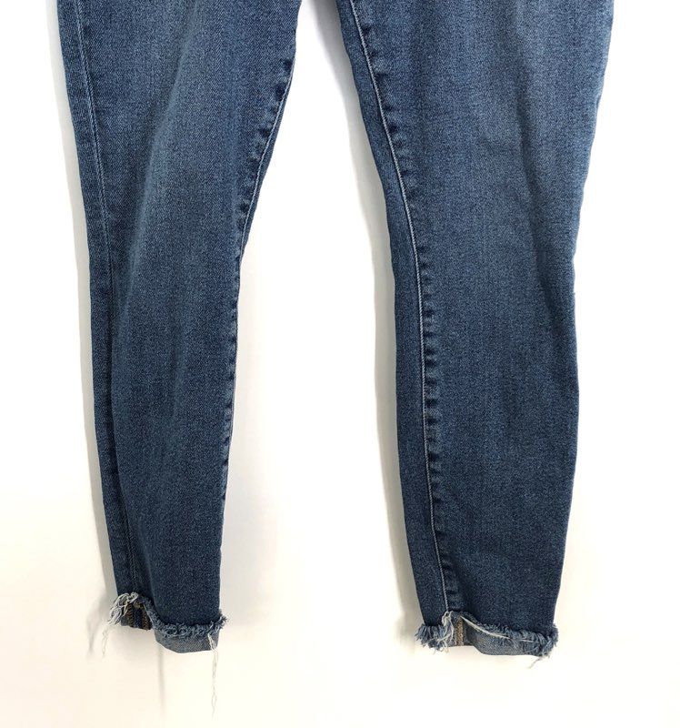 Sam Edelman Women's Blue The Kitten Mid Rise Skinny Crop Jeans Sz 28