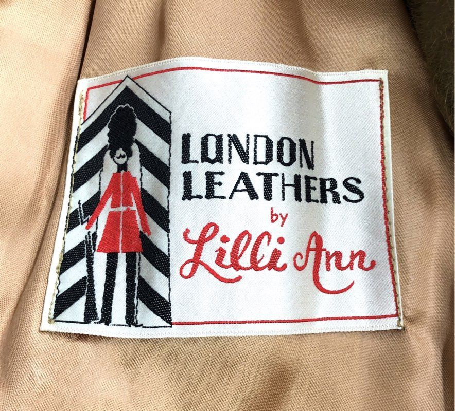 Vintage 70s Lilli Ann Women's Penny Lane Faux Fur Suede Belted Coat Sz S