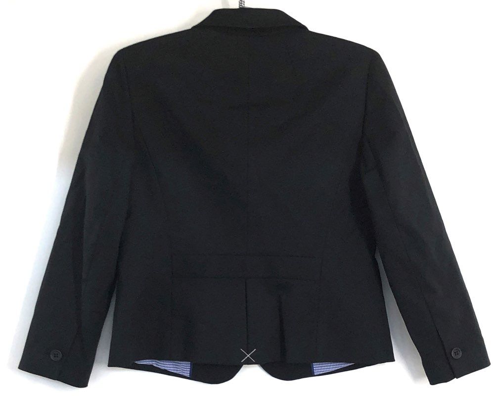 Talbots Women's Black 2-Button Blazer Gingham Lining NWT Sz 2 Career Suit Jacket