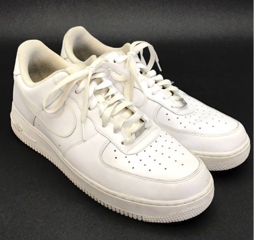 Nike Men&#39;s Air Force 1 Low &#39;07 315122-111 White Basketball Shoes - Size 11.5