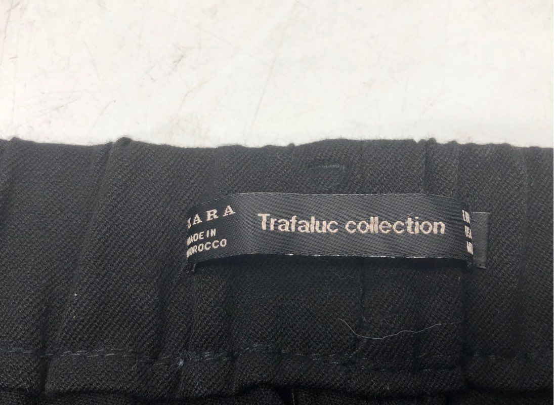 Zara Women's Black White Side Stripe Tuxedo Tapered Pants Trafaluc Sz S