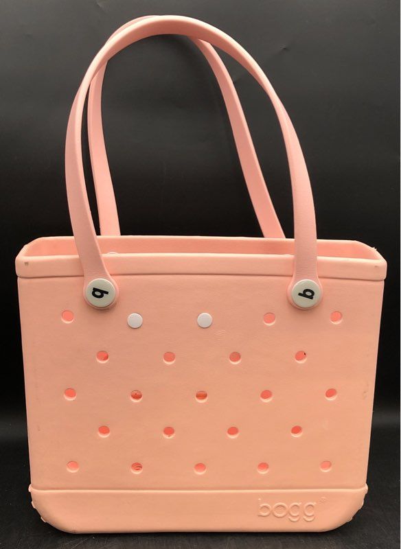 Bogg Bag Baby Pink Waterproof EVA Rubber Beach Tote Bag