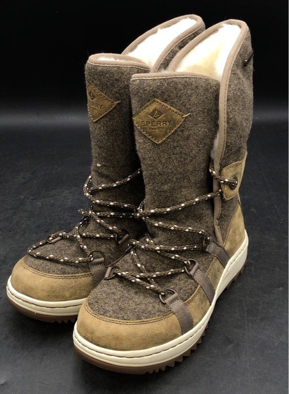 Sperry Women's Brown Faux Fur Snow Boot - Size 5.5M