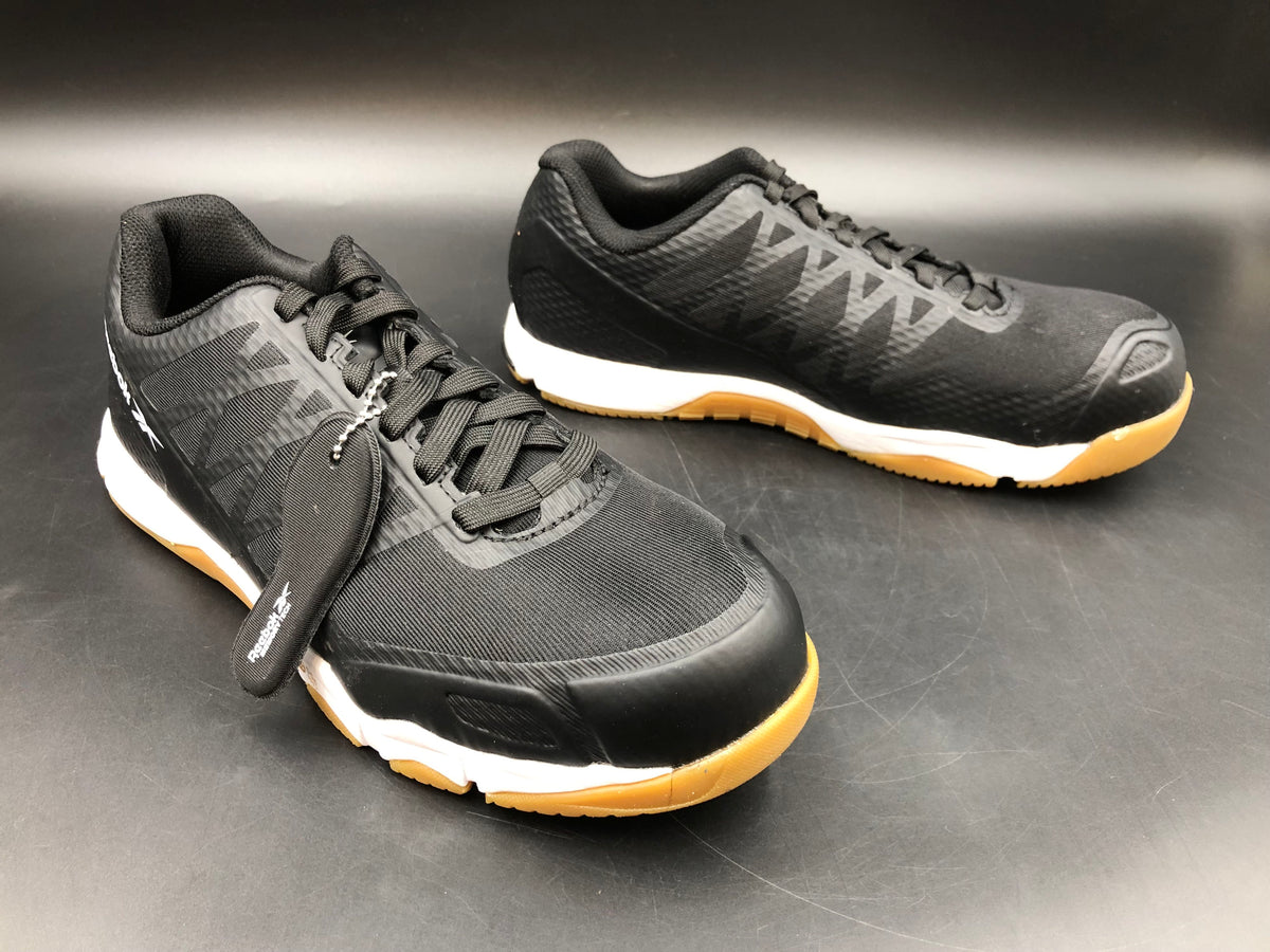 Reebok Speed TR Men's Black Hard Toe Work Sneakers - Size 6.5