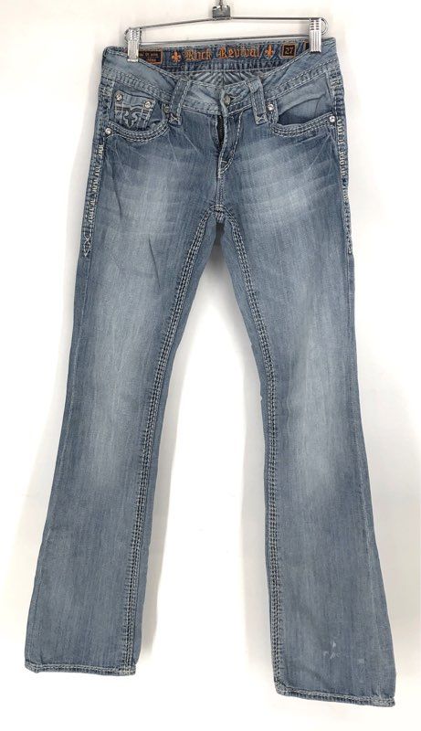 Rock Revival Women's Blue Denim Bootcut Jeans - Size 27