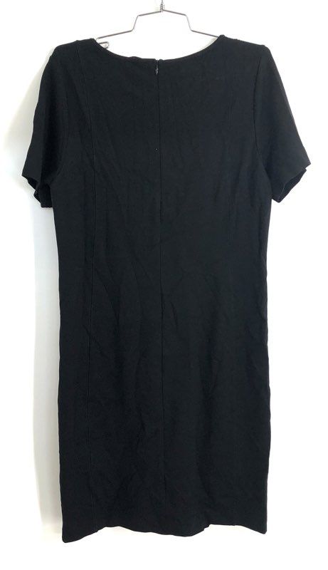 Marc O'Polo Women's Black Short Sleeve Viscose Blend Stretch Dress Sz 42