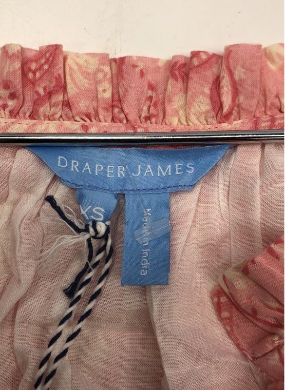 Draper James Women's Kellie Babydoll Dress Pink Paisley Floral Lace NWT Sz XS