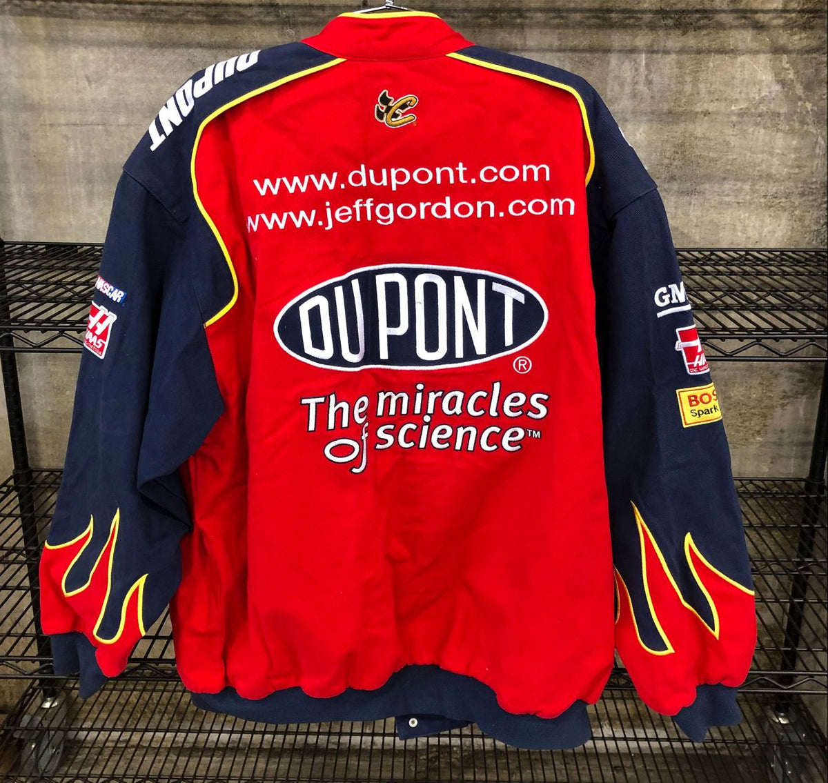 Chase Authentics Men's Red/Blue/White Dupont Jeff Gordon Racing Jacket - Size XL