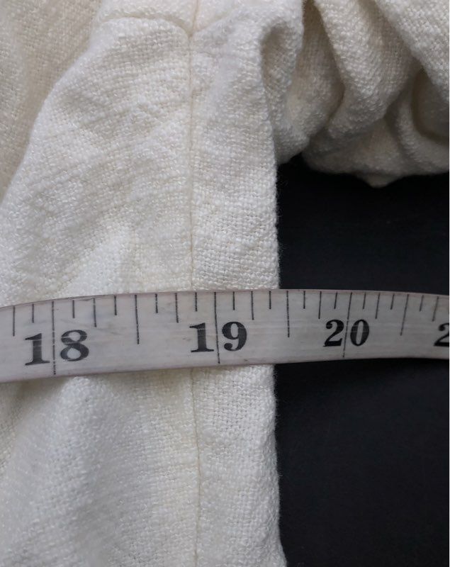 [BLANKNYC] Women's Off White Linen Blend Utility Jacket Pocket Drawstring Sz S