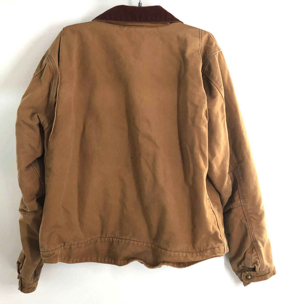 Carhartt 103828 Duck Detroit Jacket Blanket-Lined Brown Sz L Regular