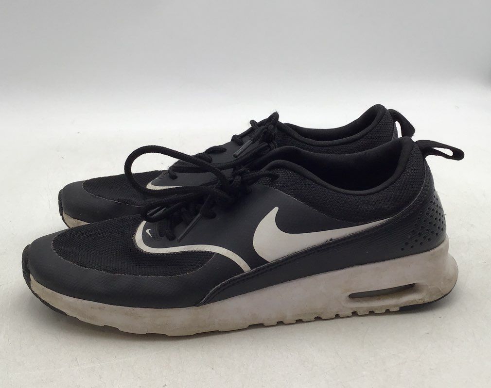 Nike Women&#39;s Air Max Thea 599409-028 Black Lace-Up Athletic Shoes - Size 9.5