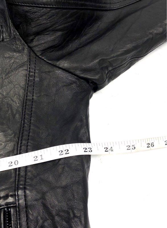 Black Rivet Men's Black Wilsons Moto Racer Jacket NWT Quilted Lined Sz L
