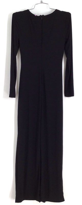 Vince Camuto Women&#39;s Black Long Sleeve Ruched Maxi Dress - Size 2