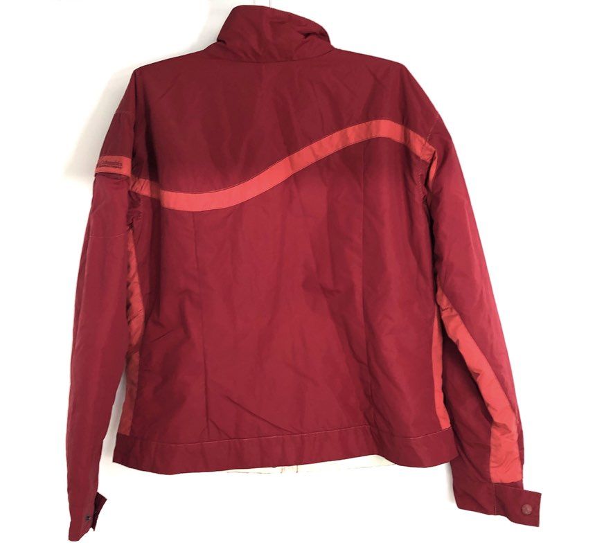 Vintage Y2K Columbia Women's Red Fleece Lined Full Zip Jacket Sz XL