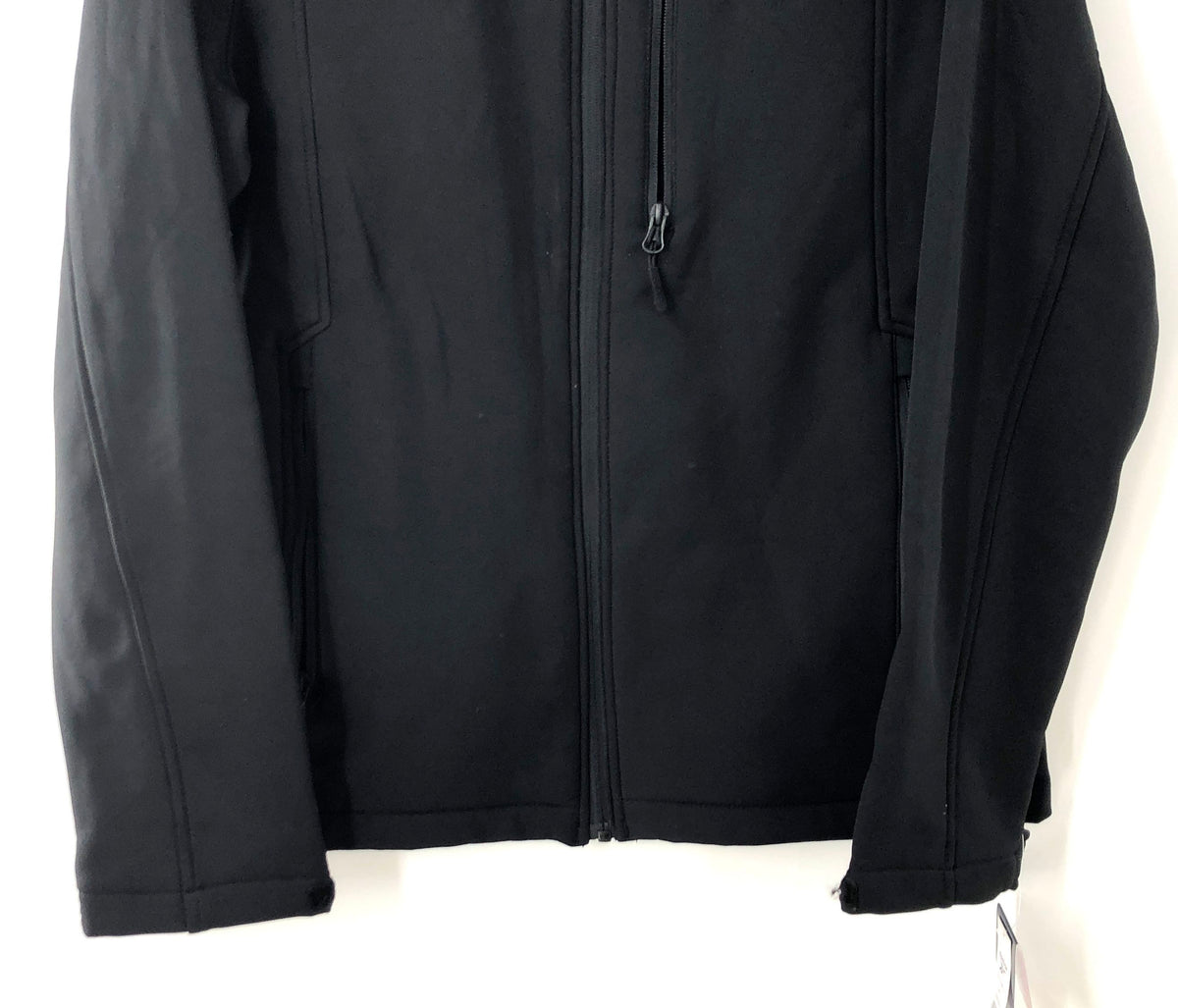 Reebok Men's Black Softshell Full Zip Hooded Fleece Lined Jacket Sz S NWT