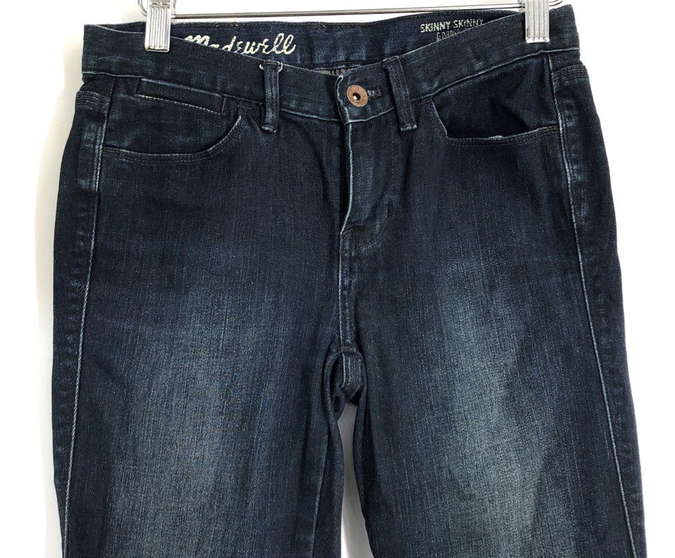 Madewell Women's Dark Wash Indigo Skinny Skinny Ankle Stretch Jeans Sz 24