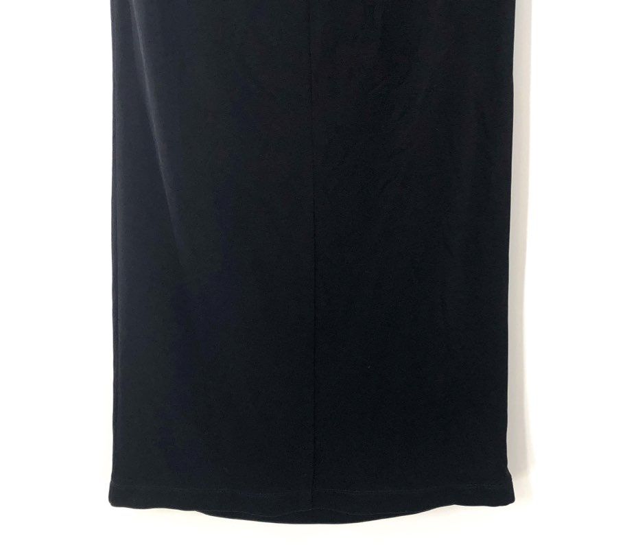 T by Alexander Wang Women's Black Draped Cowl Back Metal Bar Neck Dress Sz S NWT