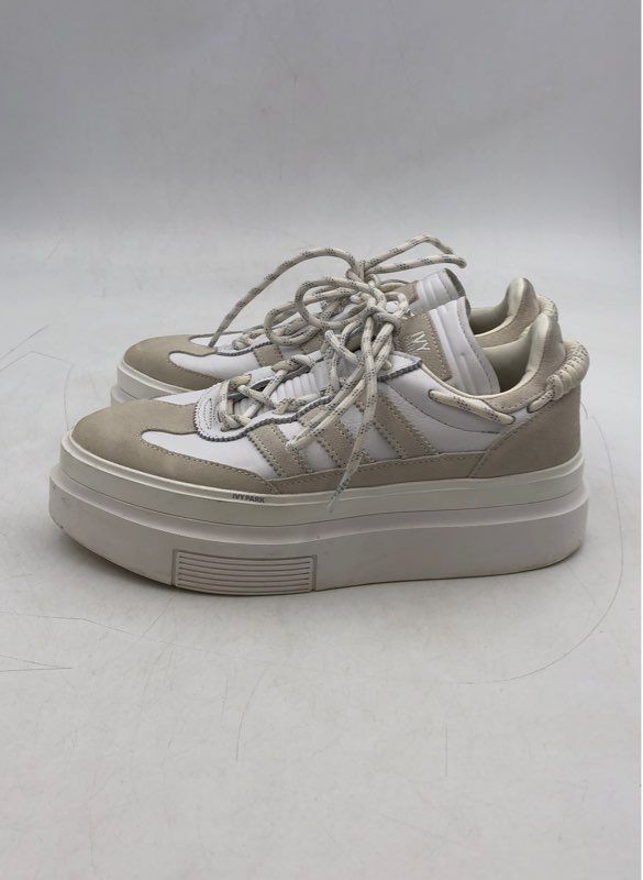 Adidas Women&#39;s Super Sleek 72 GX2769 White Tan Lace-Up Athletic Shoes - Size 7.5