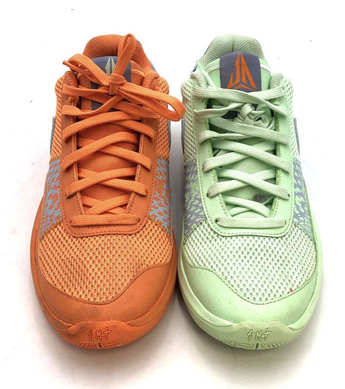 Nike Ja 1 Mismatched Orange & Green Basketball Shoes Men's Size 8.5
