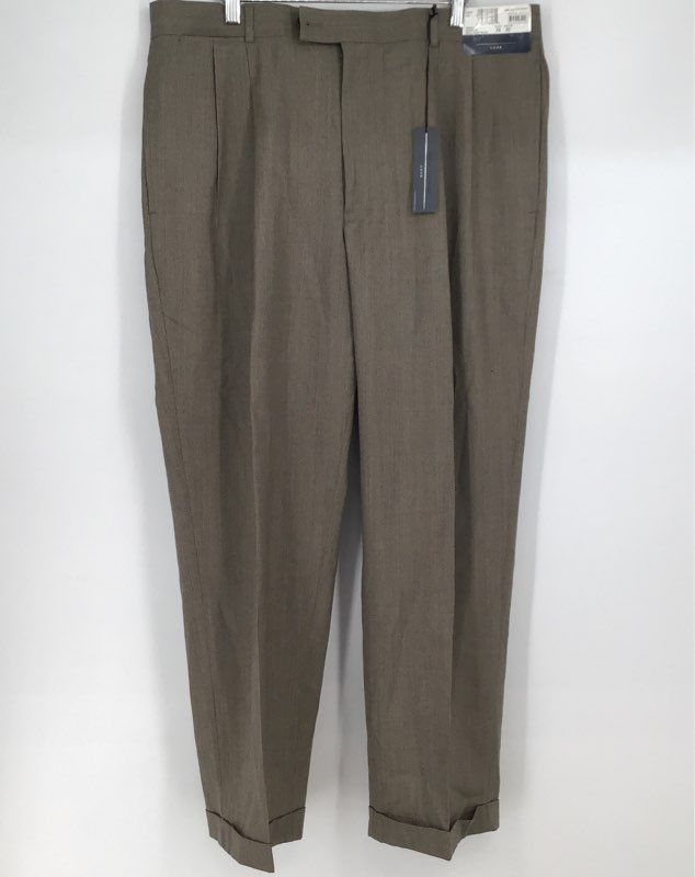 NWT Louis Raphael Men&#39;s Wheat Luxe Wool Straight Leg Dress Pants - Size 38X30